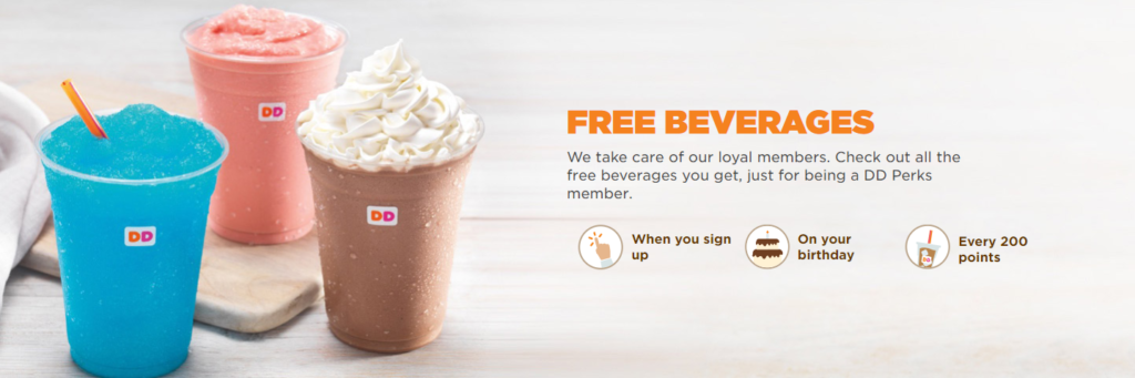 Dunkin' Donuts rewards program details