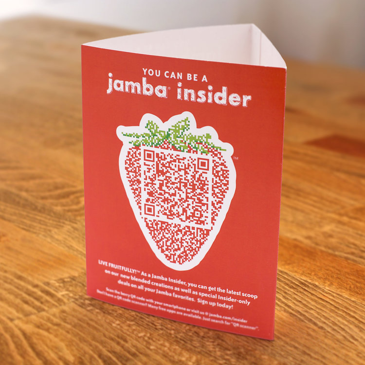 Jamba Juice insider rewards program tent
