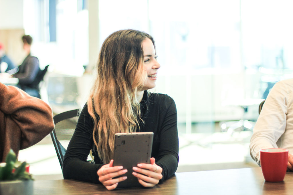 Team members in the Toronto office