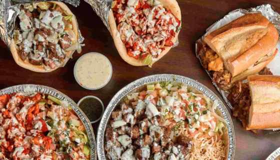 Naz's Halal Food platters