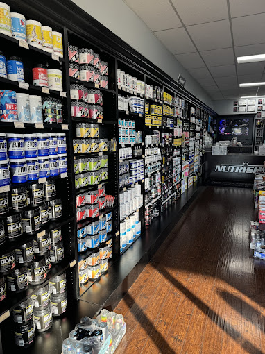 Nutrishop retail counter and displays